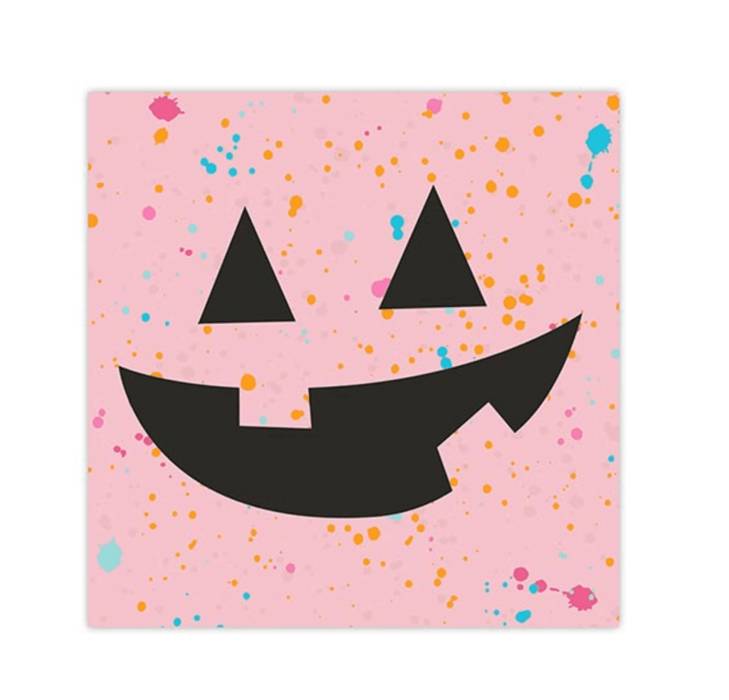 Creative Brands Halloween Pink Jackolantern Napkins