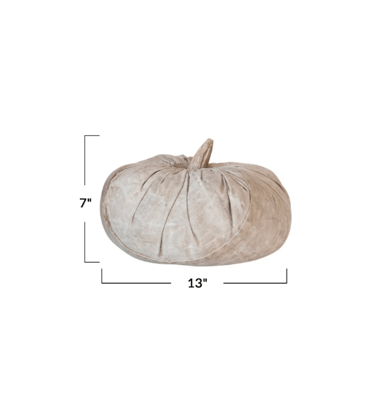 Creative Co-op Accessories Cotton Canvas Pumpkin