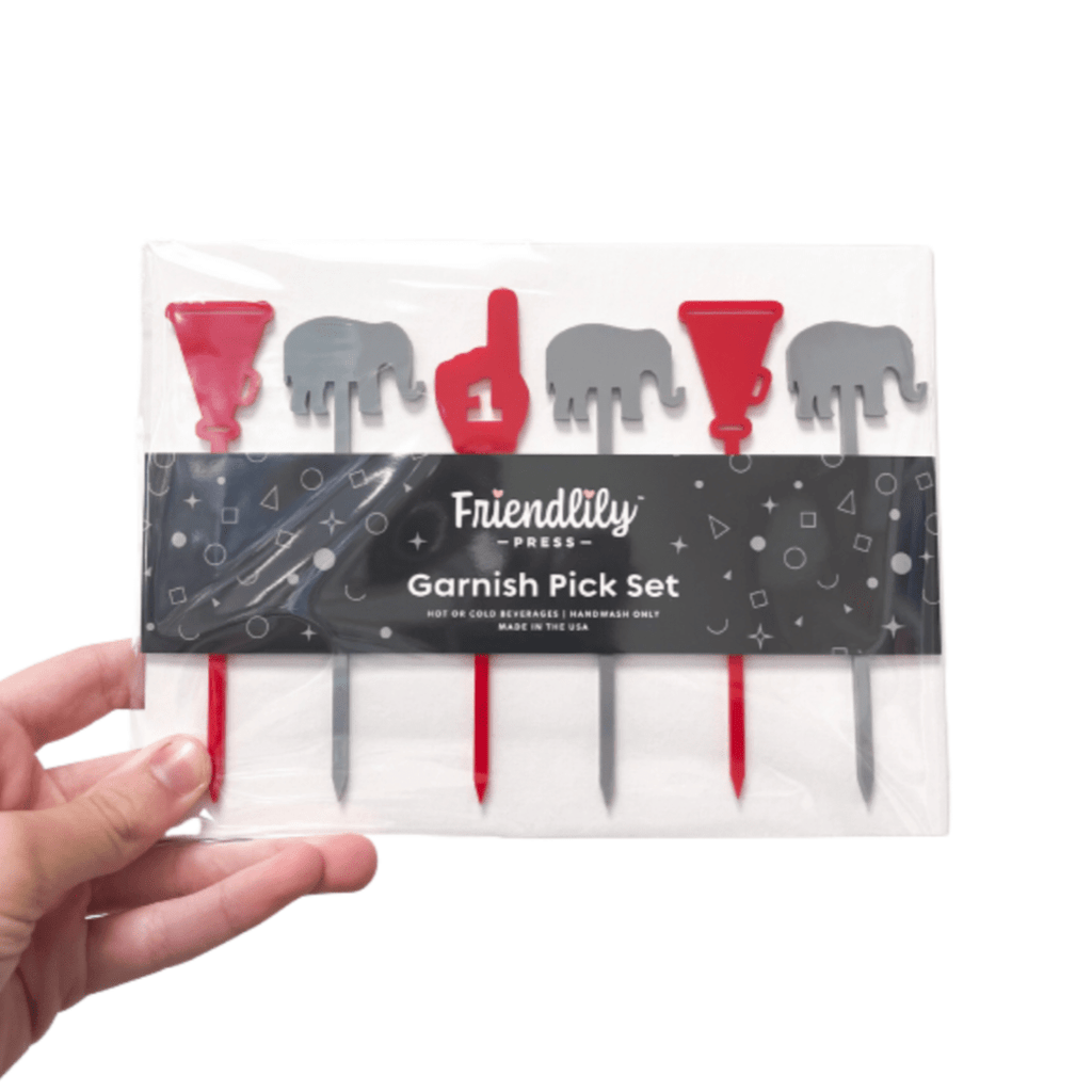 Friendlily Press Party Alabama Garnish Pick Set