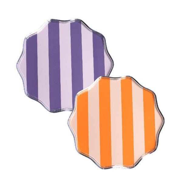 Gatherings by Curated Paperie Halloween Spooky Stripes Dinner Plates