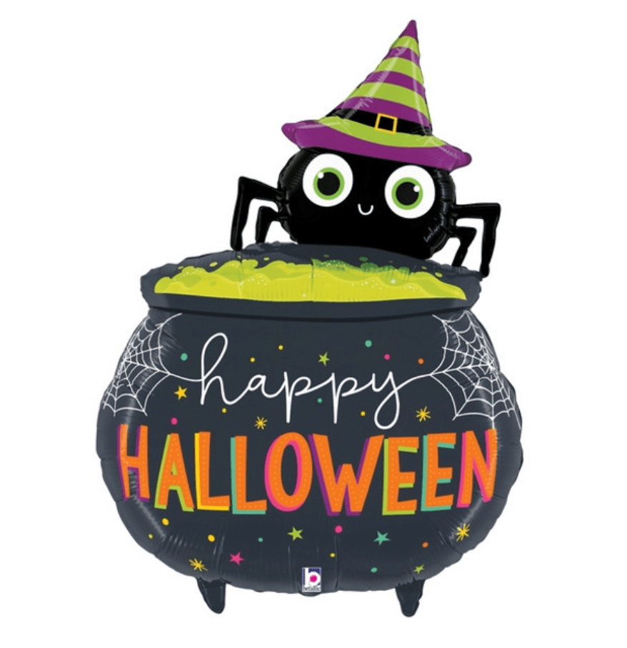 Havin' a Party Halloween Halloween Spider Cauldron Balloon