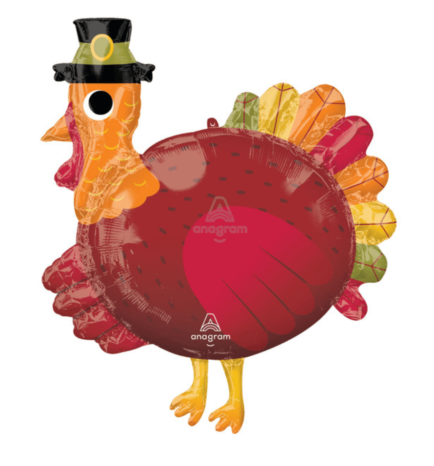 Havin' a Party Turkey Pilgrim Balloon