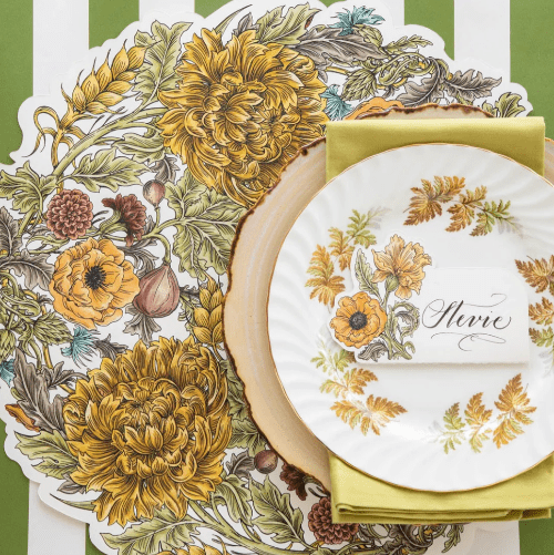 Hester & Cook Party Autumn Acanthus Wreath Placemats