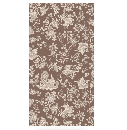 Hester & Cook Fall Brown Regal Peacock Napkins