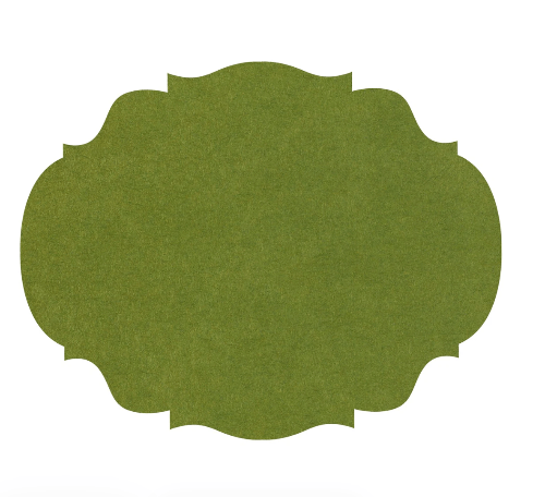 Hester & Cook Party Green French Frame Placemats