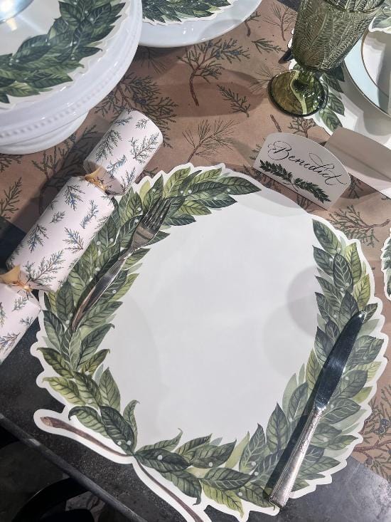 Hester & Cook Party Laurel Leaf Diecut Placemats