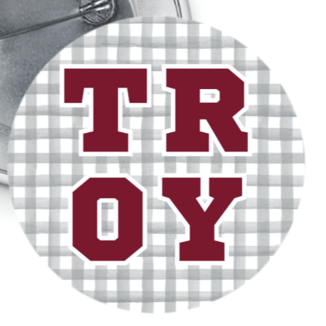 Jenn & Co. TROY Gingham Button