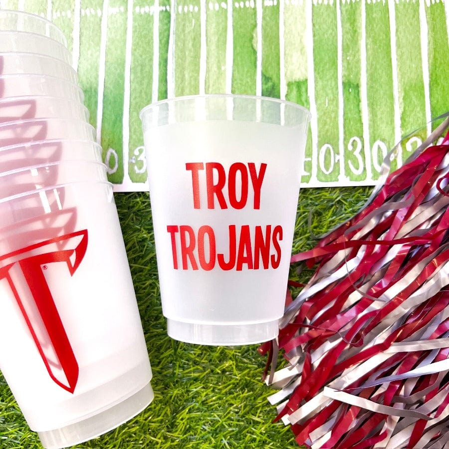 Jenn & Co. Troy Trojans Power T Frost Cups S/10