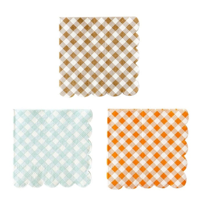 My Mind’s Eye Fall Harvest Gingham Paper Napkins