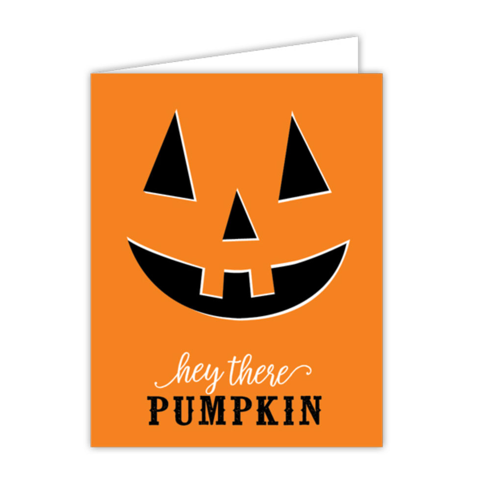 Rosanne Beck Halloween Hey There Pumpkin Card