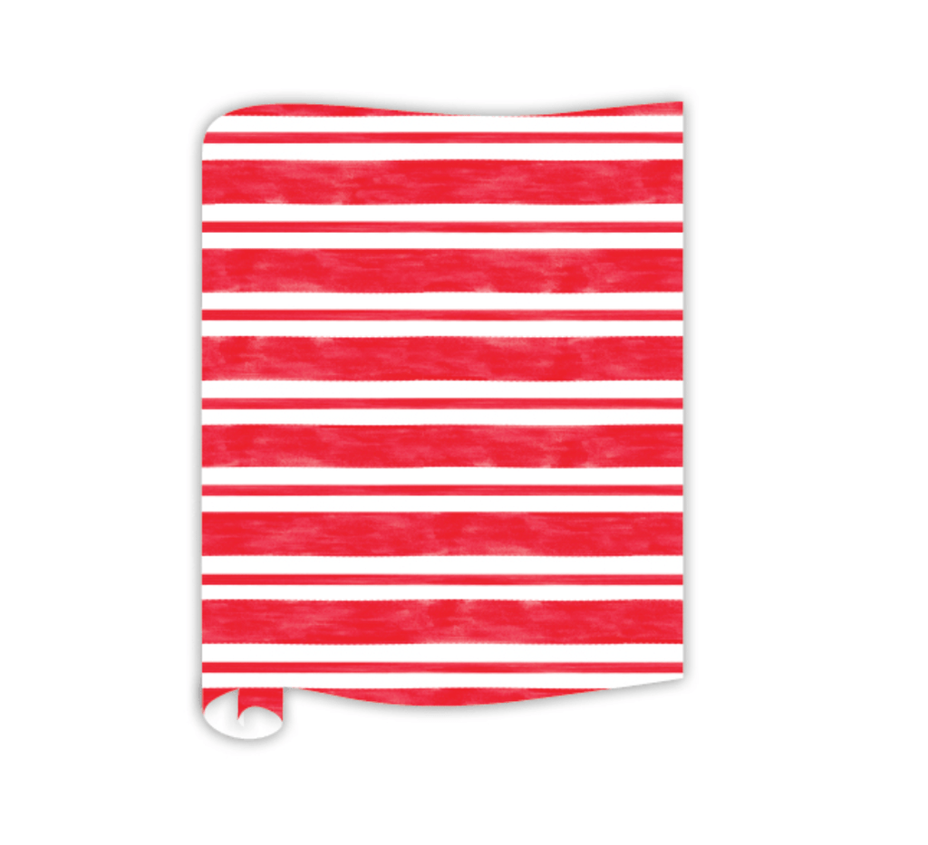 Rosanne Beck Party Red Handpainted Stripe Runner