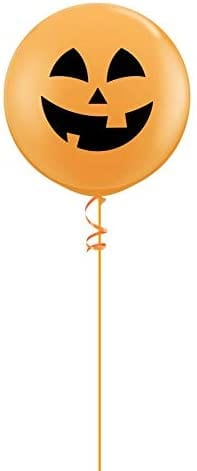 burton+burton Halloween Balloon w Helium + Weight Jumbo Jack o Lantern Balloon