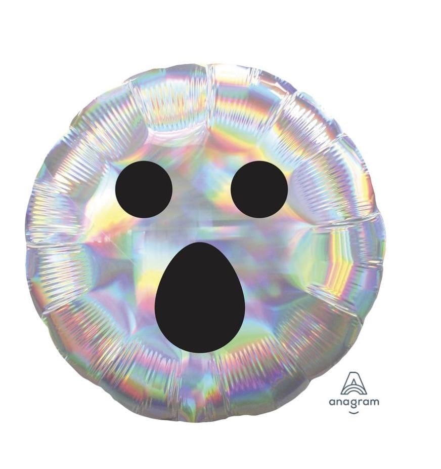 burton+burton Halloween Iridescent Ghost Face Balloon