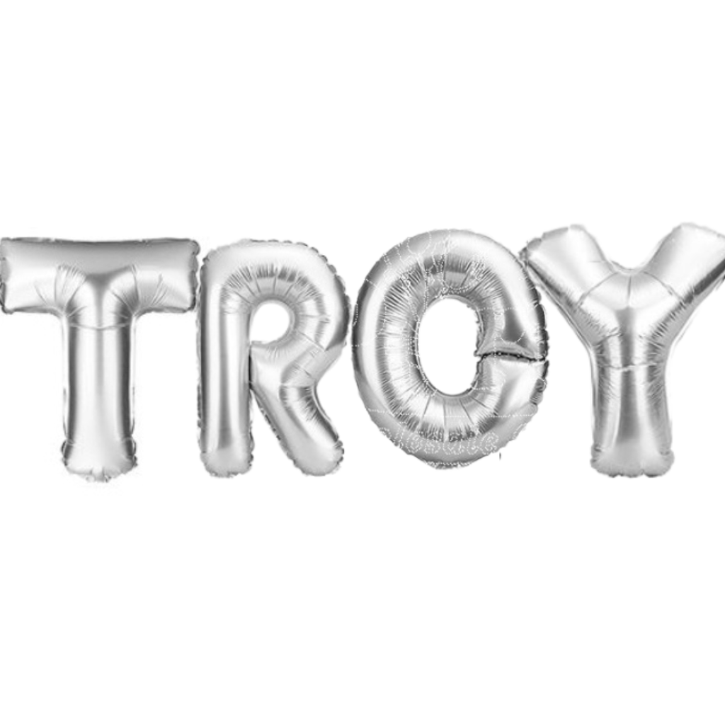 burton + burton Balloons TROY 34" Letter Balloon Set