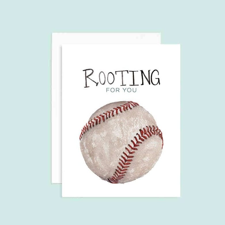 Grace Langdon Art Paper Baseball Rooting For You Card