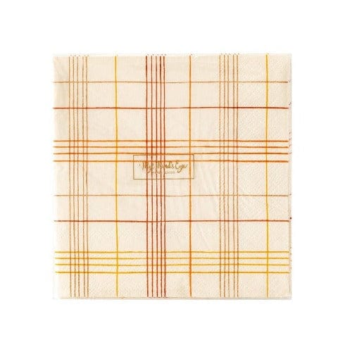 My Mind’s Eye Fall Harvest Plaid Cocktail Napkin