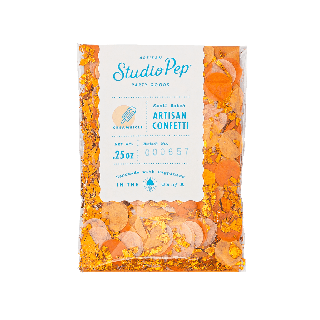 Studio Pep Party Mini Pack Orange Creamsicle Artisan Confetti